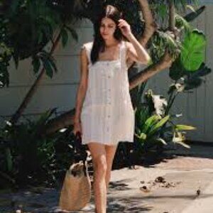 NWOT Ciao Lucia White Lace Notte Dress Size Medium